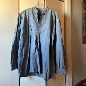 Casual Blue Button Down Shirt